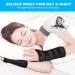 AOOWU Adjustable Wrist Support Brace with Metal Splint - Pain Relief for Carpal Tunnel, Sprains, Tendonitis - Breathable Design - L Left - Buy Online on GoSupps.com
