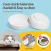 MSBC Raised Cat Bowl with Bamboo Stand - Elevated Pet Feeder | 2 Melamine Bowls | Tilted Food and Water Dish | Anti-Vomiting Design | White - Buy Online on GoSupps.com