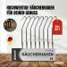 Premium Stainless Steel Smeck Hook Set - 21cm Meat & Fish Smoking Hooks for Trout Salmon Eel - Ideal Smoked Chips Accessories (8 Pack) - Buy Online on GoSupps.com