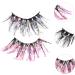 minkissy 2 Pairs Fake Eyelashes Makeup False Eyelashes Glow Eye Lashes Halloween Eye Lashes Christmas Eyelashes Glitter Soft Light Fake Lash Glitter Lashes Fluffy Fiber Miss Extend - Buy Online on GoSupps.com