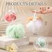 50 Set Bath Sponge Shower Bulk | Baby Shower Thank You Gift Cards | Exfoliating Mesh Pouf & Scrubber for Women | Ideal Guest Gift - Buy Online on GoSupps.com