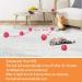 DIWUJI Cat Toys Ball Interactive Automatic Self Rotating Rolling Balls USB Rechargeable LED Light Entertainment Pet Exercise Chaser Toys For Kitten (Pink) - Buy Online on GoSupps.com