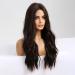 HAIRCUBE Long Brown Synthetic Curly Hair Wig for Women - Middle Part Medium Brown - Buy Online on GoSupps.com