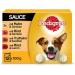 Buy Pedigree Adult 4 Varieties in Sauce - Chicken Beef & Liver Turkey Beef & Lamb | 48 Pack (4 x 12 x 100g) - International Shipping Available - Buy Online on GoSupps.com