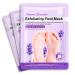 3 Pairs Exfoliating Foot Peel Mask Moisturizing Care Foot Mask Socks Foot Peel Socks Callus Remover for Feet Repair Heels Removes Dry Dead Skin Cracked Heel for Baby Soft Feet- Lavender