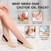 Upgraded 2.0 Castor Oil Pack Wrap for Feet - Organic Cotton Socks for Arthritis Tingling & Cracking - Moisturizing Relief (Oil Not Included - Buy Online on GoSupps.com
