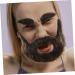 FOYTOKI 1 Set Beard Dress up Omfortable Eyebrow Faux Beard Prop Grey Santa Claus Beard False Mustache Plush - Buy Online on GoSupps.com