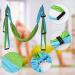 Ehuihuan Aerial Yoga Towel & Hammock - Anti-Gravity Yoga Swing Strap & Band in Blue Green for Ultimate Stretching - Buy Online on GoSupps.com