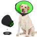 Supet breaker for dog leak protection soft protective collar tape tapes adjustable recycling neck band breathable pet elisabethane leak protection dog after op dog blcak 4xl neck circumference: 47-53cm black