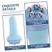 FRCOLOR Blue Handheld Massage Roller - Exercise Tool for Muscle Relief | Face & Back Massager | International Shipping Available - Buy Online on GoSupps.com