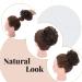 Silk-Co Hair Part with Rubber Band - Wavy Soft Dutt Hair Extensions for Messy Bun Updos - 45g Medium Brown - Buy Online on GoSupps.com