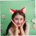 COLLBATH Fox Ears Headband Cow Ears Headband Cat Ear Hair Band Fox Costume Fox Hair Band Deer Ear Headband Dog Ears Headband Fox Hair Hoop Faux Fur Ears Headband Fox Ears Cosplay Red Fabric One Size Red - Buy Online on GoSupps.com