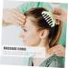 Beaupretty 12 STK Massage Comb & Gua Sha Tool - Promote Circulation & Health | Afro Kamm Jade Head Massager for Scalp & Face - Buy Online on GoSupps.com