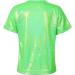 KKmeter Kids Short Sleeve Metallic Green Dance T-Shirt - Size 6-7 - Buy Online on GoSupps.com