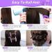 Jumbo Hair Curlers Rollers Set - 24Pcs Large Self Grip Rollers with Duckbill Clips for Long & Short Hair - Purple - Buy Online on GoSupps.com