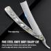 M&LD Professional Cut Throat Razor Kit with Cowhide Sharpener - Stainless Steel Straight Razor Blades for Barber & Home - Perfect Christmas Gift for Men - Buy Online on GoSupps.com