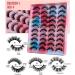 20Pairs Fake Eyelash Lashes Synthetic Fibers Wispy 4 Styles Fluffy Natural Look Suitable for Professionals Makeup Salons Beauty Schools Makeup Artists Use - Buy Online on GoSupps.com
