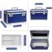Large Capacity Combination Lock Medicine Box with Portable Storage Case - Childproof Lockbox for Medications, Cash, and Documents (BLUE) - Buy Online on GoSupps.com