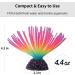 Uniclife Glowing Rainbow Sea Urchin Ball - Silicone Aquarium Ornament for Fish Tank Decoration - Buy Online on GoSupps.com