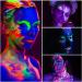 Proamate Glow in Dark Neon Face Body Paint Palette Kit - 12 Colors with Brushes & Stencils for Halloween Party & Carnival - Buy Online on GoSupps.com