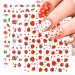10 Sheets Summer Fruit Strawberry Nail Art Stickers Decals for Kids Self Adhesive Lemon Watermelon Design Manicure Tips Nail Decoration for Women Girls Gift
