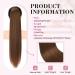 REECHO 28 Long Straight Drawstring Ponytail Extension - Synthetic Hairpiece for Women in Medium Brown - Buy Online on GoSupps.com
