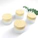 Gemice 30ml Empty Glass Cosmetic Sample Jars with Leakproof Lids - 4 Pack White | BPA-Free Makeup Containers for Lotion and Cream - Buy Online on GoSupps.com