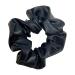4 Pack Metallic PU Leather Hair Scrunchies - Black Ponytail Holders for Show, Gym, Dance, Party - Women's Hair Bands - Buy Online on GoSupps.com