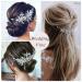 Unicra Crystal Flower Wedding Hair Vine - Bridal Rhinestone Headpiece for Women and Girls (Silver) - Buy Online on GoSupps.com