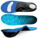 Ailaka Cushion Work Comfort Insoles for Men and Women 220lbs+ Shock Absorption Orthotic Arch Support Inserts All Day Use for Sports Flat Feet Plantar Fasciitis Blue 10.5-12.5 M WOMEN/9-11 M MEN