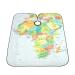 Hair Cutting Cape Hairdresser Apron with Map Design and Tightness Adjustable Cutting Collar for Hair Cutting Dying and Styling