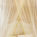 Cikonielf Net Breathable Round Canopy Lace Princess Bed Curtain - Beige | International Shipping Available - Buy Online on GoSupps.com