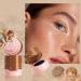 Face Makeup Stamp - Matte Nose Markers | Heart Shape Face Stamp Water Resistant | For Cheeks Oily Skin Dry Sensitive Women Party Meeting Show - Buy Online on GoSupps.com