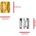 Kare & Kind 200x Aluminum Hair Cuffs - 100x Gold and 100x Silver Hair Decoration Clips - Accessories Hair Jewelry - Adjustable Beads For Dreadlocks Extensions Braids Updos - Buy Online on GoSupps.com