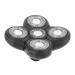 Replacement Electric Shaver Blade Head 5 Head Razor Accessories Rotary 5 Head Water Washing Electric Waterproof General Men's Water Washing Razor Accessories(Replacement Shaver Head)