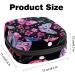 Colorful Pink Flower Butterflies Sanitary Napkin Storage Bag | Portable Menstrual Cup Pocket with Zipper for Women & Teen Girls - Buy Online on GoSupps.com