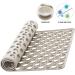 YINENN Non Slip Bath Shower Mat | Machine Washable, Latex & Phthalate Free | Soft Bathroom Safety Mat with Suction Cups and Drain Holes - 30 x 17 Inch | Light Brown - Buy Online on GoSupps.com