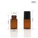 100 Pack 2ml Roll-On Glass Bottles for Essential Oils | Refillable Aromatherapy Vials with Stainless Steel Roller Balls | Tukistore Perfume Containers - Buy Online on GoSupps.com