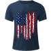 Men's 4th of July USA Flag Graphic Tee - Funny Independence Day Shirt | Navy X-Large - Buy Online on GoSupps.com
