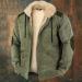 Hanxiulin Oversize Plush Hoodie Jacket for Men Thick Winter Coat & Casual Cardigan with Hood | International Shipping - Buy Online on GoSupps.com