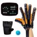 Rehabilitation Robot Gloves Both Hand Stroke Hemiplegia Finger Training Device Finger Orthosis for Long-Term Relief of Hand Dysfunction(Size:XXL Size Color:Orange-Right) XXL size orange-right