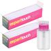 650 Pcs Lint Free Nail Wipes Square Cotton Pad with 1 Pcs Pump Dispenser Bottle for Acrylic Gel Nail Polish Remover 180ml Wipes & Bottle
