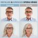GUD Oversized Reading Glasses - Stylish 6 Pack with Screwless Spring Hinge for Men & Women | +1.50 Magnification - International Shipping Available - Buy Online on GoSupps.com