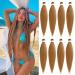 Xtrend 8 Packs 30 Inch EZ Braiding Hair Extensions Pre Stretched for Box Braids Yaki Straight Hair Kanekalon Fiber Pre Stretched Crochet Braiding Hair Extension 27# 30 Inch (Pack of 8) 27#