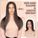 Feshfen Clip-In Extensions - 4PCs 50cm Naturally Black Synthetic Hair Extensions for Women - Buy Online on GoSupps.com