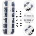 POPETPOP 1 Box Nail Jewelry Drill Nail Art Jewels Nail Glitter Beads Crystal Rhinestones for Nails Ab Diamonds for Nails Rhinestones Nail Jewelry Decorations Modeling 3d Accessories Plastic 13X5X1cm Black - Buy Online on GoSupps.com