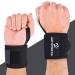 Shop AQF 45cm Black Wrist Bandages - Support for Strength Training & Powerlifting | Gym Wrist Wraps for Men & Women - Buy Online on GoSupps.com