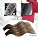 Moresoo Real Hair Extensions - Tape In Brown Ombre Extensions | 50g 45 cm #4/10/16 - Invisible & Seamless - Buy Online on GoSupps.com