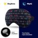 Adjustable Heart Beat Sleep Mask Eye Cover for Men and Women - Blocks Light for Better Sleep and Travel - Comfortable Blindfold with Adjustable Strap - Buy Online on GoSupps.com