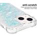 Tivenfezk Nadoli Glitter Treisand Case for iPhone 15 - Shockproof Silicone TPU Bumper Transparent Quicksand Cover White/Blue - Buy Online on GoSupps.com